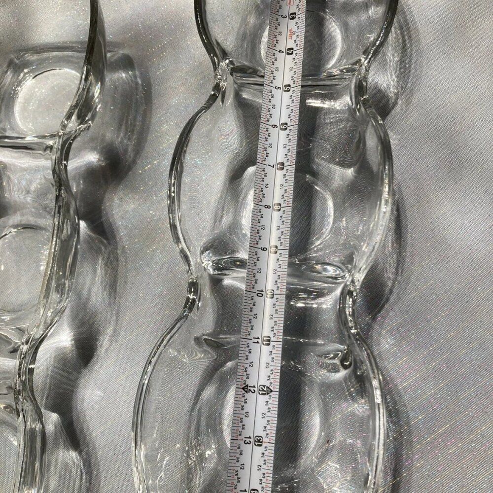 Divided Sectional Glass Serving Dish - 15” Long  (2 pieces included)